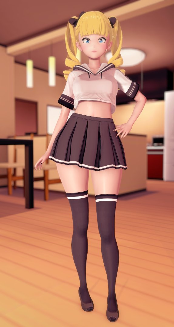 03 - Emiko in 3D - Uniform by Isa_Art08.jpg