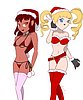69 - Emiko and Yuriko at Christmas - by Kan Kan.jpg