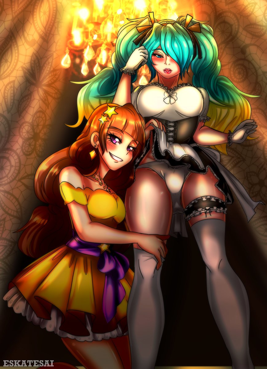 11 Kirara molesting Sona again - by Eskatesai.jpg