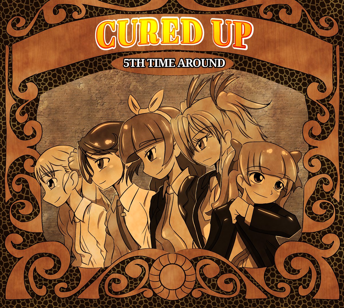 45 Emiru's first album cover with Cured Up - Monochrome Version - by UnbannedC.jpg