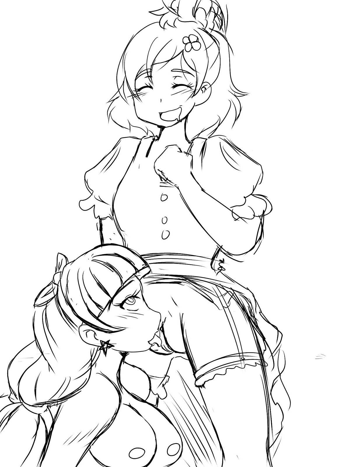 69 - Preliminary sketch of the KiraHaru Fanfic picture - by UnbannedC.jpg