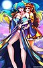 10 Kirara molesting Sona from League of Legends - by Eskatesai.jpg