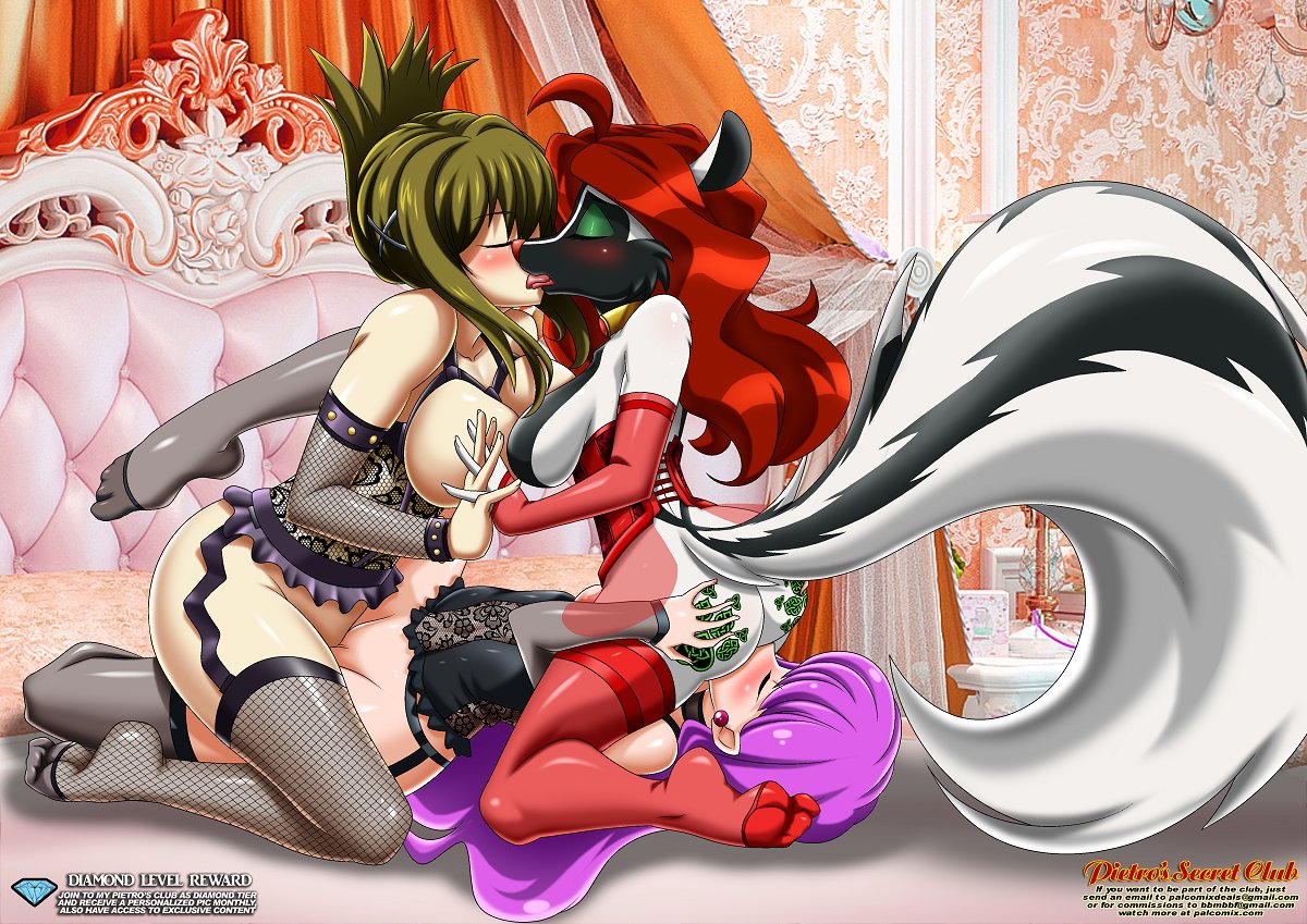 13 Yukari of Kira Kira gets lucky with two friends - gift from Kanbe.jpg