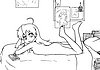 01 - Konata posing for Kagami - Lucky Star.jpg