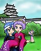 07 - Konata holding Kagami-wife - Lucky Star.jpg
