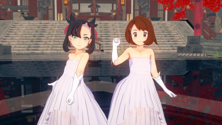 16 Marnie and Gloria at their Wedding - from Pokemon - by Sofo.jpg