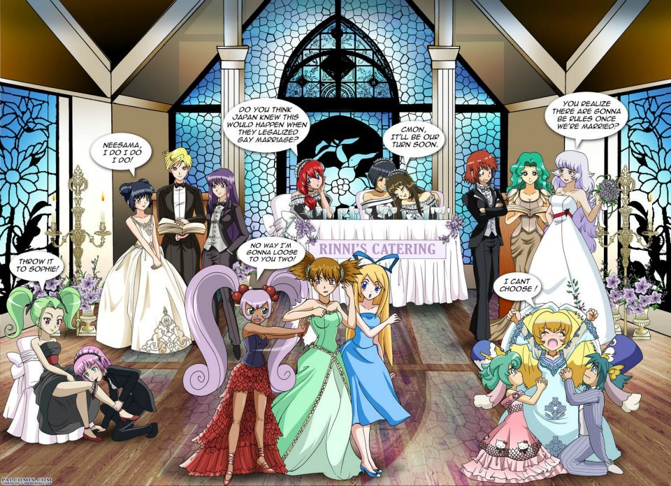 10 A large assortment of lovely lez couple - a gift to me from Rinni-chan.jpg