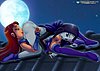 27 - Starfire and Raven from Teen Titans - YuriHaven contest pic.jpg